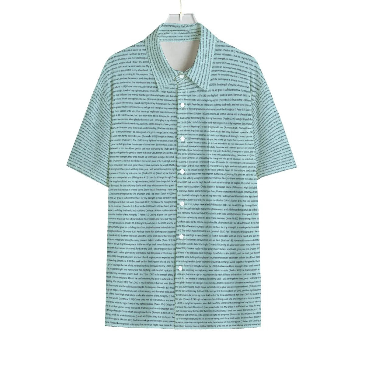 Men Short Sleeve Button Shirt | Song Lyrics