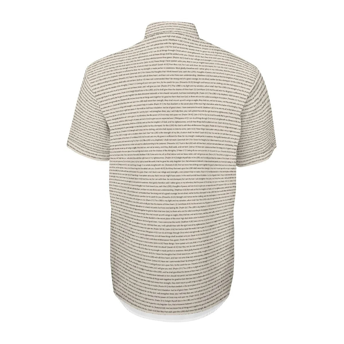 (Natural Cotton) Men Short Sleeve Button Shirt | Song Lyrics