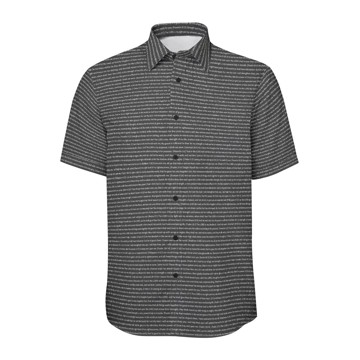 (Natural Cotton) Men Short Sleeve Button Shirt | Song Lyrics