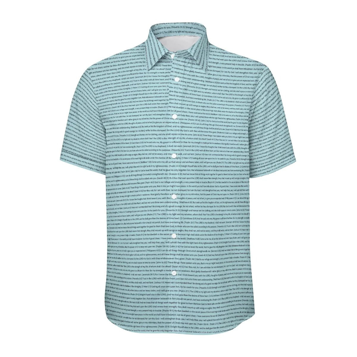 (Natural Cotton) Men Short Sleeve Button Shirt | Song Lyrics
