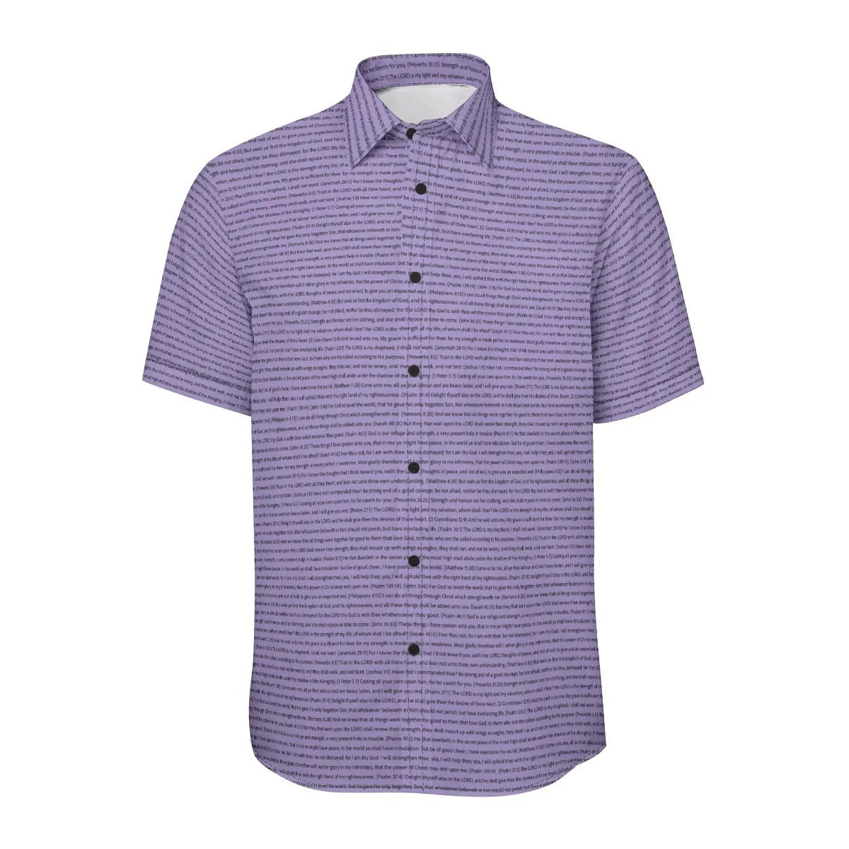 (Natural Cotton) Men Short Sleeve Button Shirt | Song Lyrics