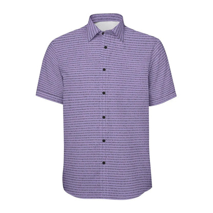 (Natural Cotton) Men Short Sleeve Button Shirt | Song Lyrics