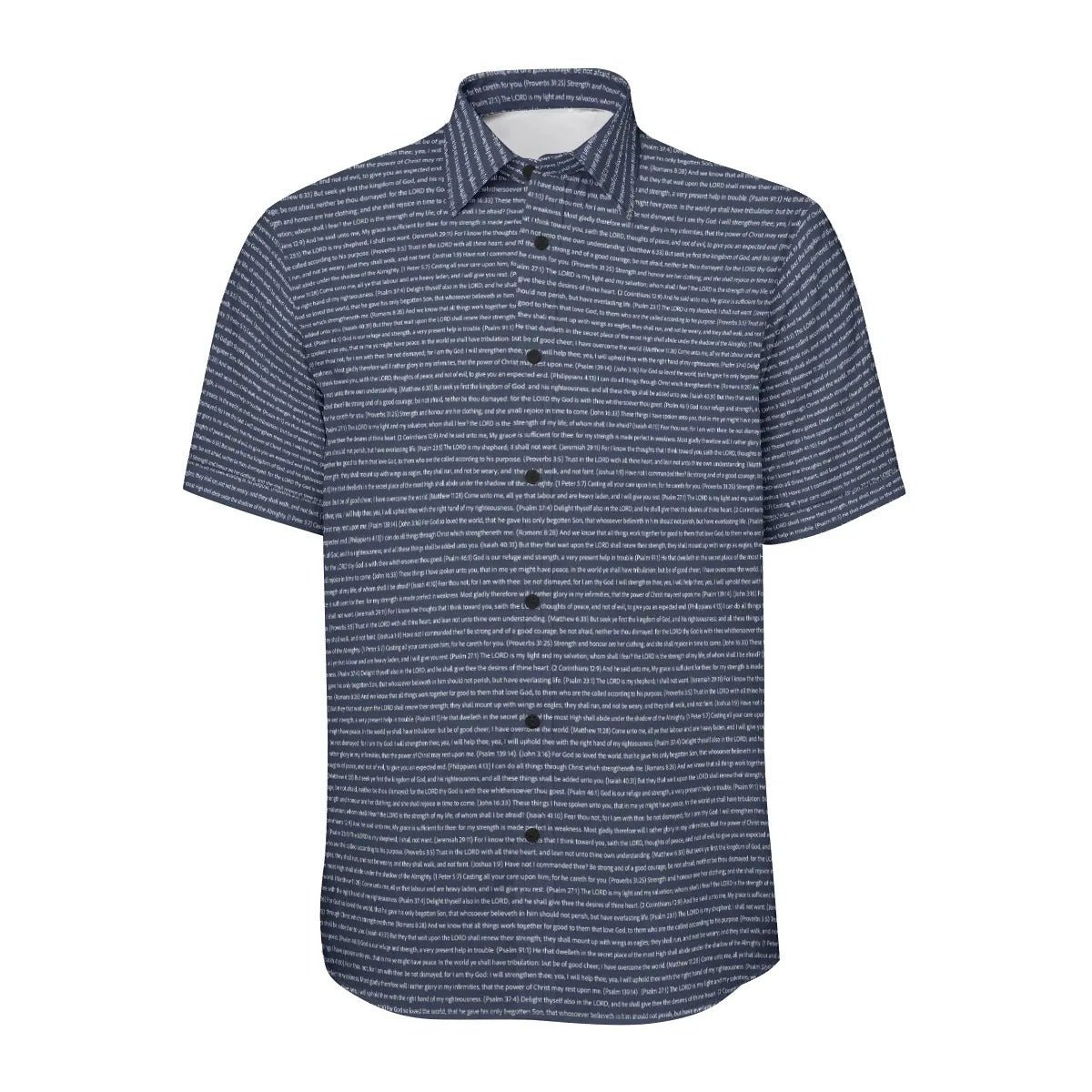 (Natural Cotton) Men Short Sleeve Button Shirt | Song Lyrics