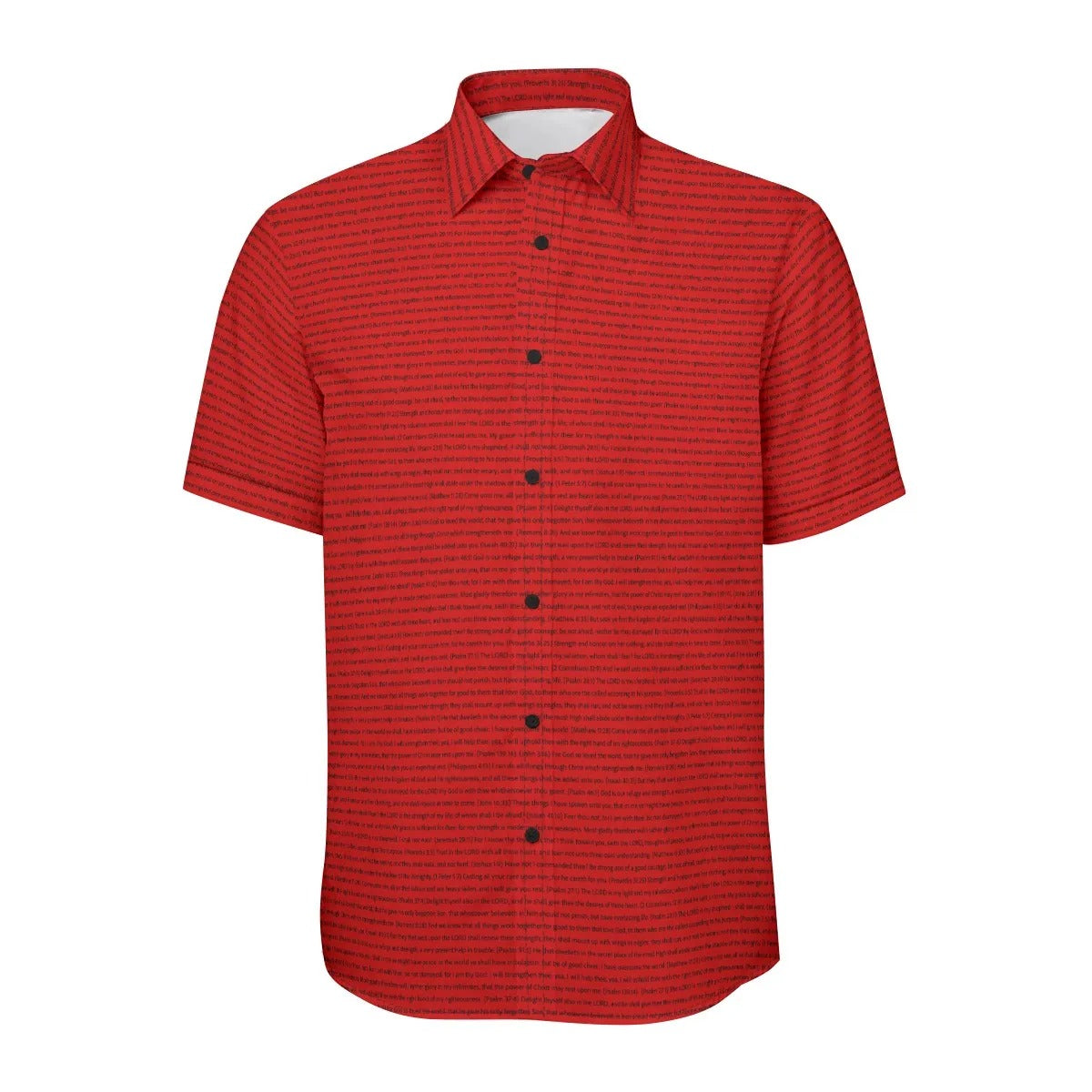 (Natural Cotton) Men Short Sleeve Button Shirt | Song Lyrics