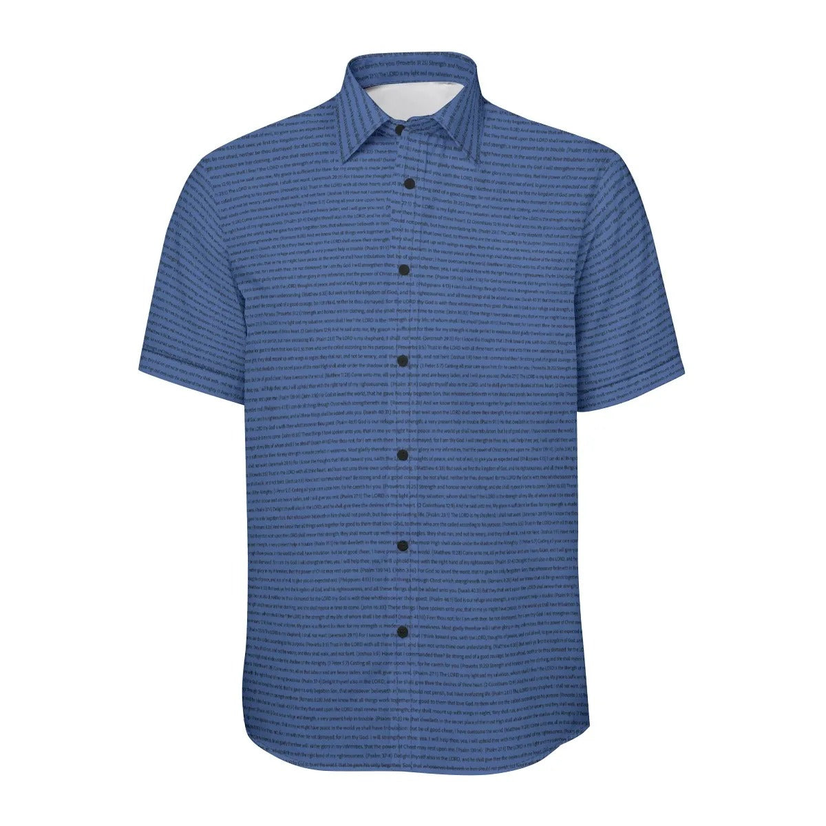 (Natural Cotton) Men Short Sleeve Button Shirt | Song Lyrics