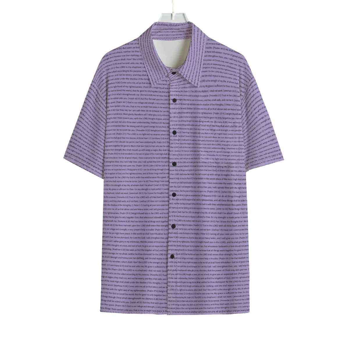 Men Short Sleeve Button Shirt | Song Lyrics