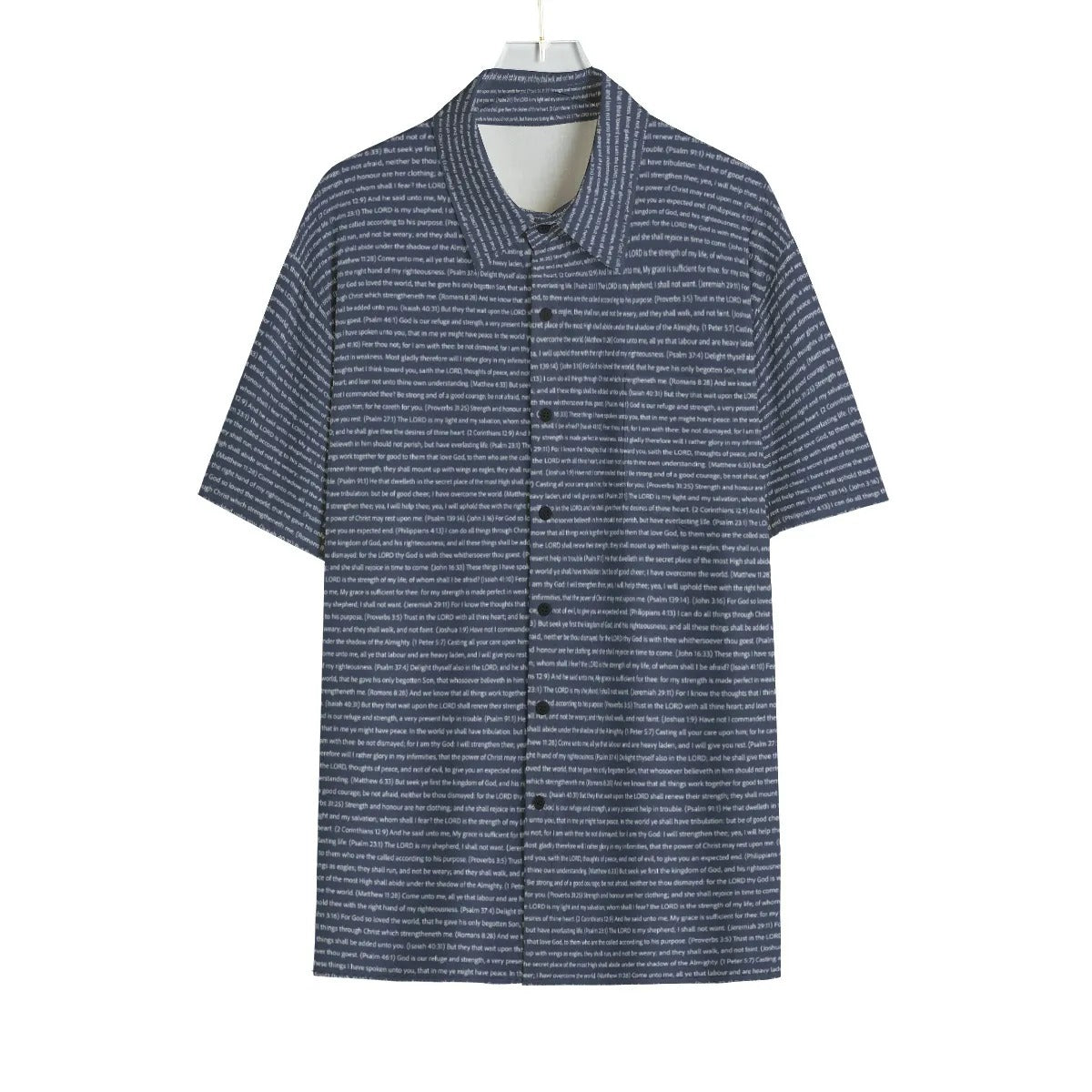Men Short Sleeve Button Shirt | Song Lyrics