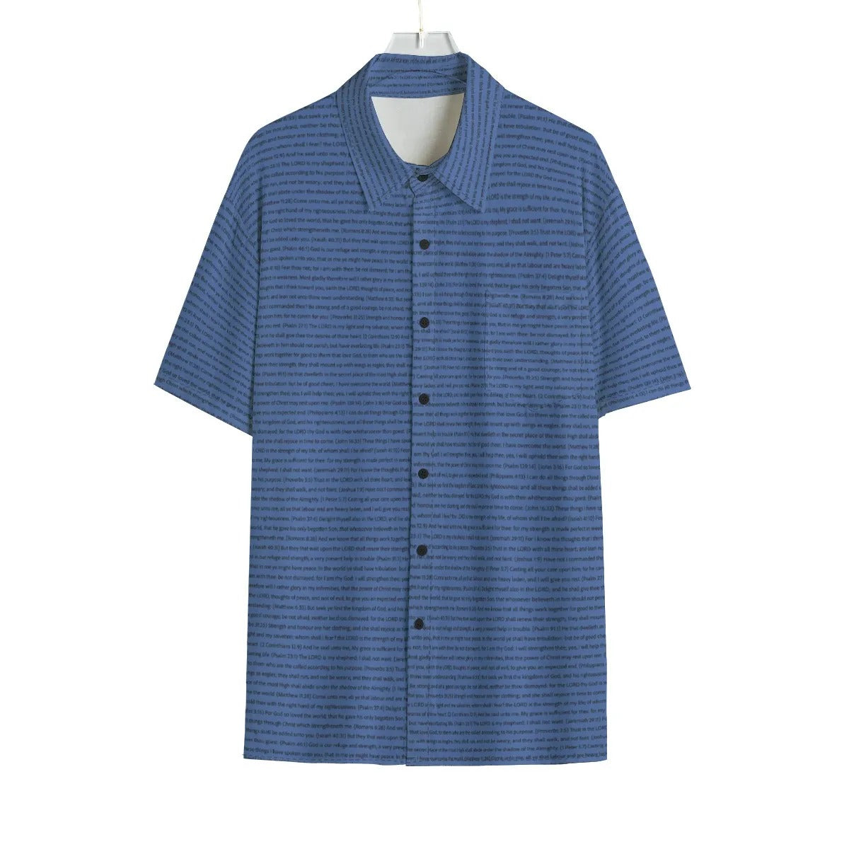 Men Short Sleeve Button Shirt | Song Lyrics