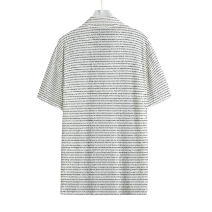 Men Short Sleeve Button Shirt | Song Lyrics
