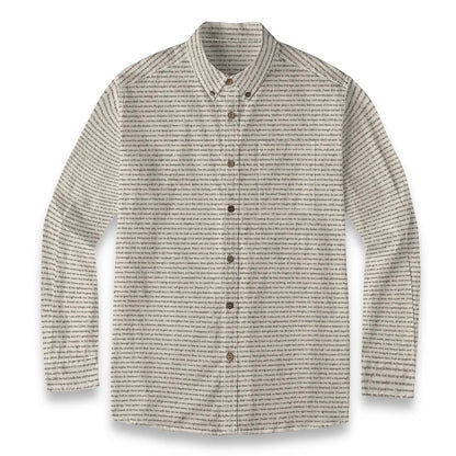 (Premium Cotton-Linen Texture) Men Casual Long Sleeve Shirt | Bible Verse & Scripture
