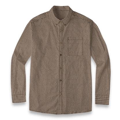 (Premium Cotton-Linen Texture) Men Casual Long Sleeve Shirt | Bible Verse & Scripture