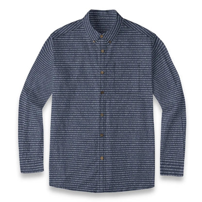 (Premium Cotton-Linen Texture) Men Casual Long Sleeve Shirt | Bible Verse & Scripture