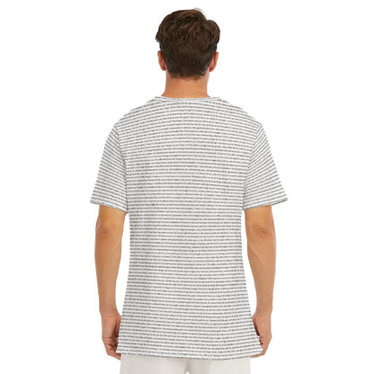 (Natural Cotton) Men Rounded Neck T-Shirt | Bible Verse & Scripture