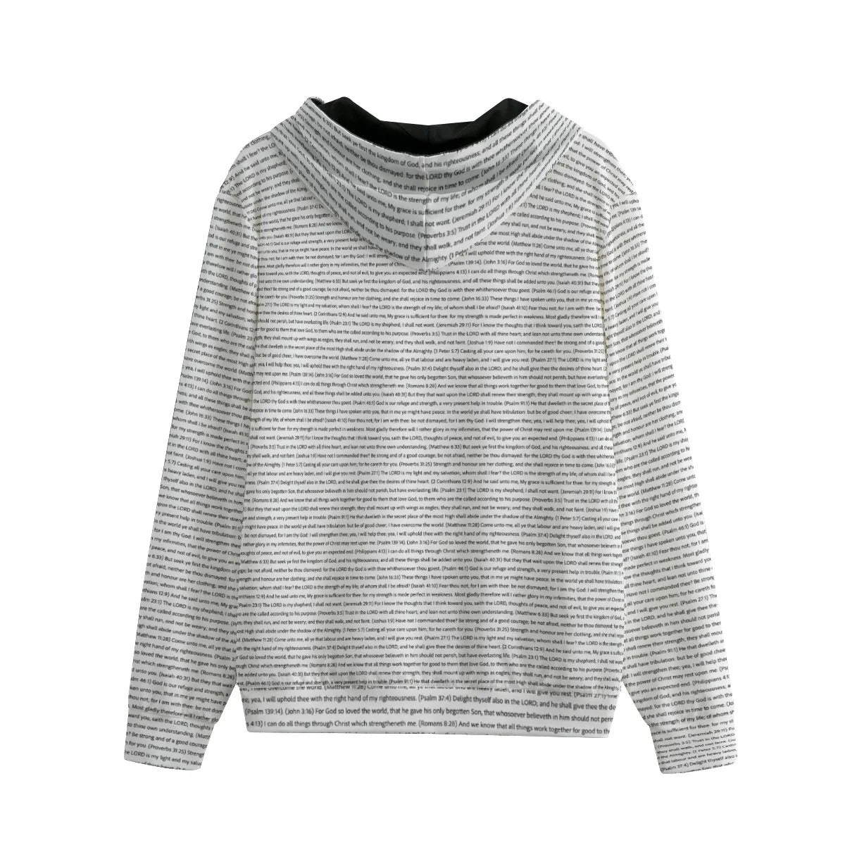 Unisex Cotton Fleece Zip-Up Hoodie | Personalized Song Lyrics & Custom Text