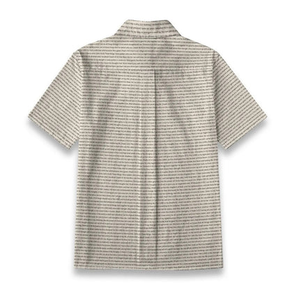 (Cotton-Linen Texture) Women Short Sleeve Shirt | Song Lyrics