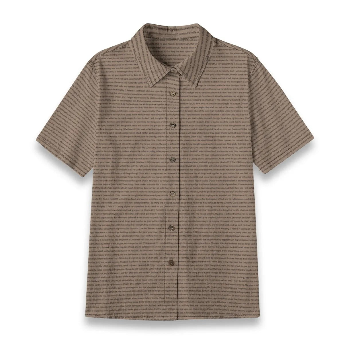 (Cotton-Linen Texture) Women Short Sleeve Shirt | Song Lyrics