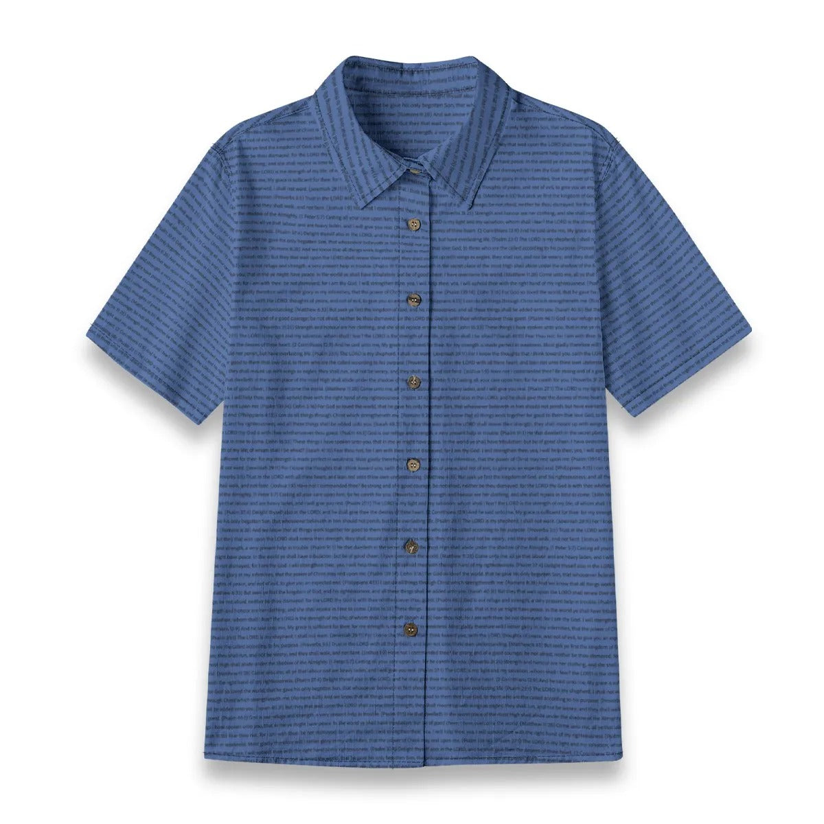 (Cotton-Linen Texture) Women Short Sleeve Shirt | Song Lyrics