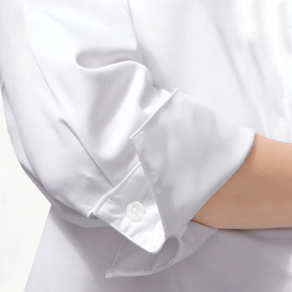 Personalized Women's 3/4 Sleeve Cotton-Linen Shirt | Custom Song Lyrics