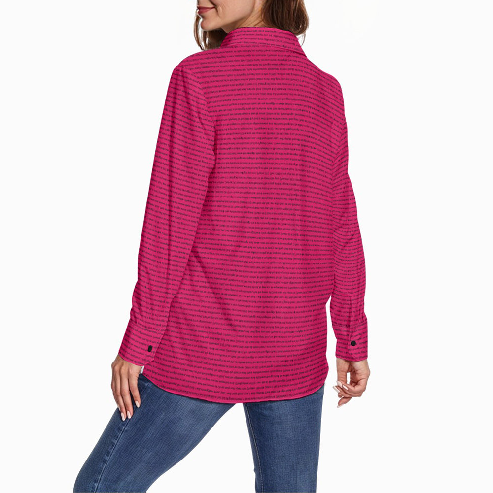 Women's Long Sleeve Stretch Shirt | Personalized Bible Verse & Scripture